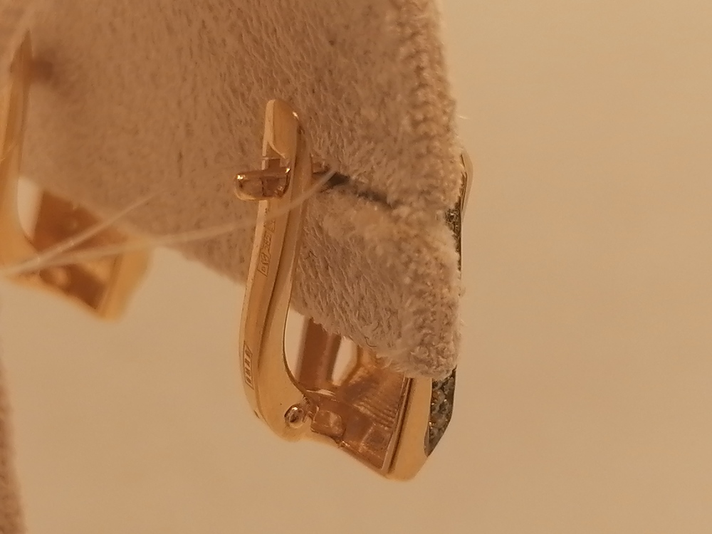 СЕРЬГИ С КАМНЯМИ (Au 585)