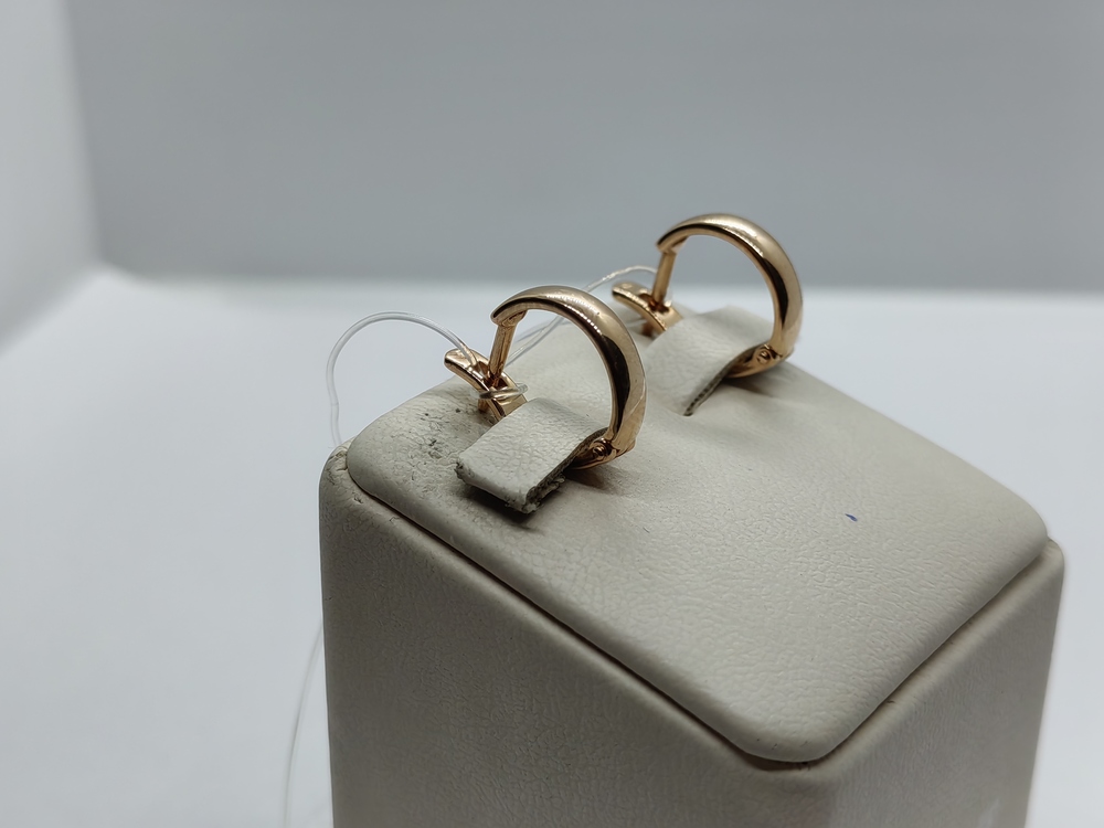 СЕРЬГИ БЕЗ КАМНЯ (Au 585)