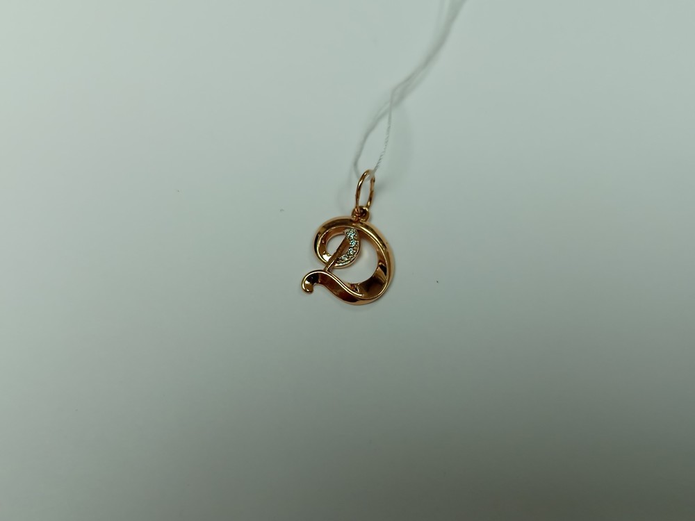 ПОДВЕСКА БУКВА Д Au 585