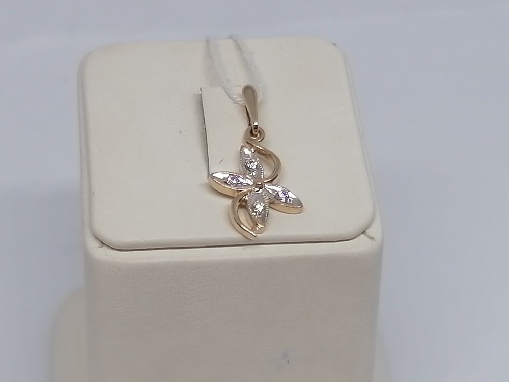 ПОДКМИ585 ПОДВЕСКА С КАМНЯМИ (Au 585)