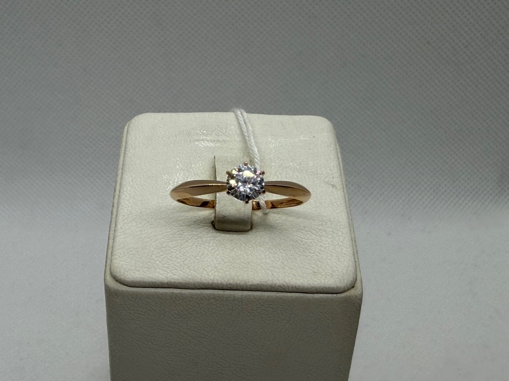 КОЛКМ585 КОЛЬЦО С КАМНЕМ (Au 585)