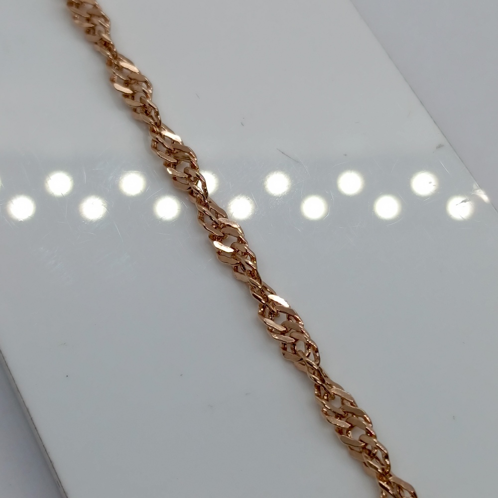 БРАСЛЕТ ПУСТОТЕЛЫЙ Сингапур Au 585