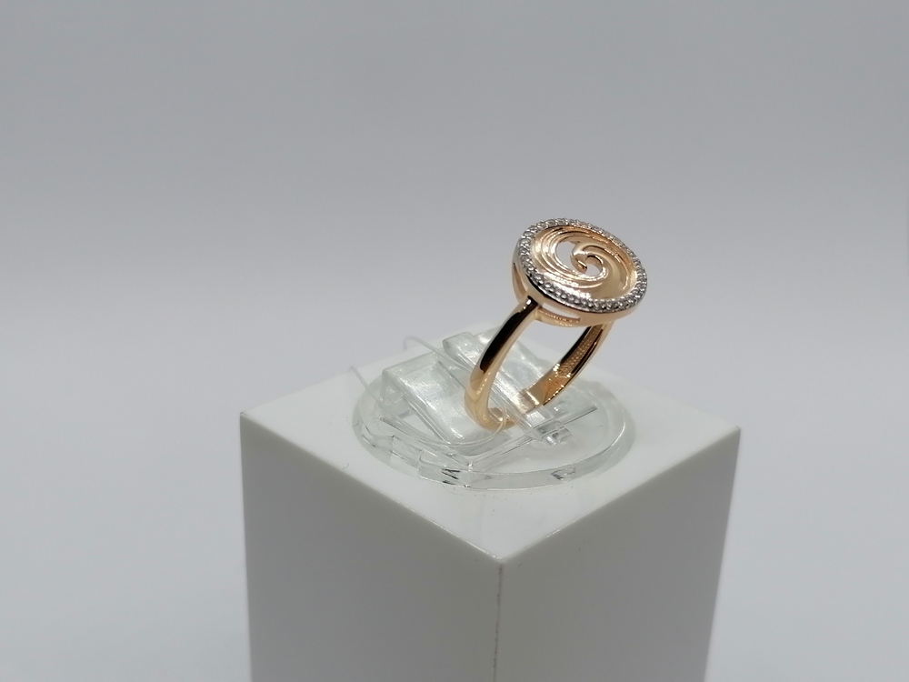 КОЛЬЦО С КАМНЯМИ (Au 585)