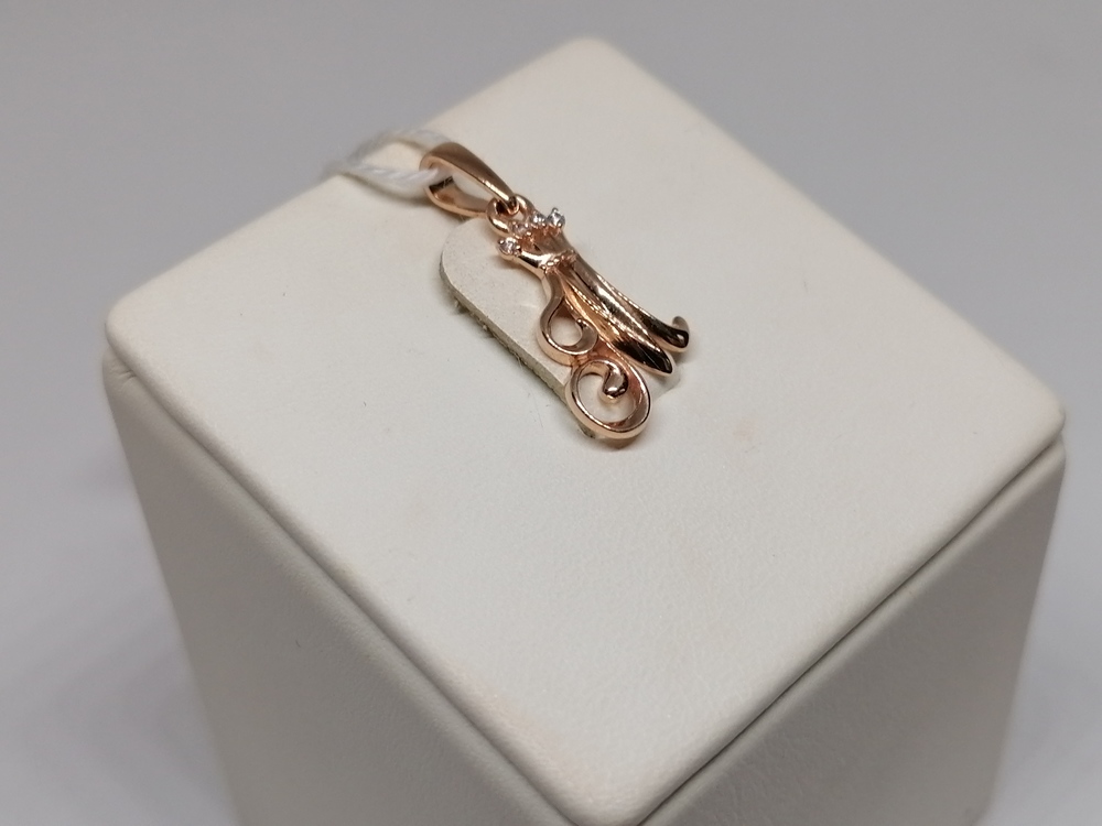 ПОДВЕСКА БУКВА М Au 585