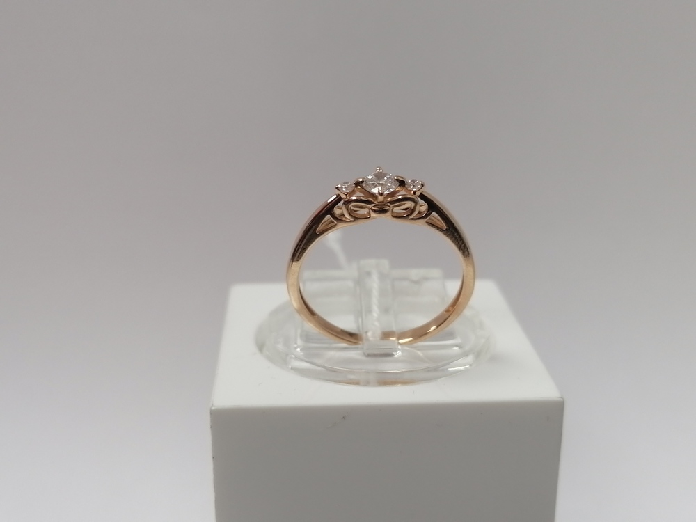 КОЛЬЦО С КАМНЯМИ (Au 585)