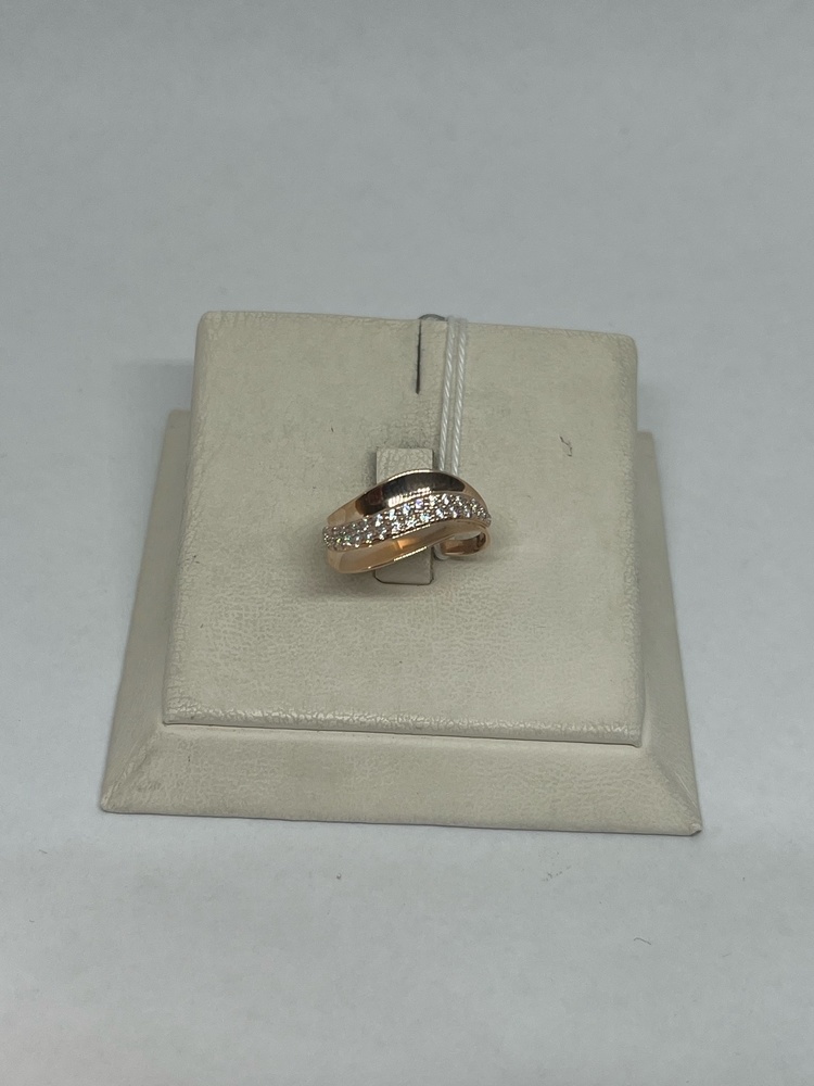 КОЛЬЦО С КАМНЯМИ (Au 585)