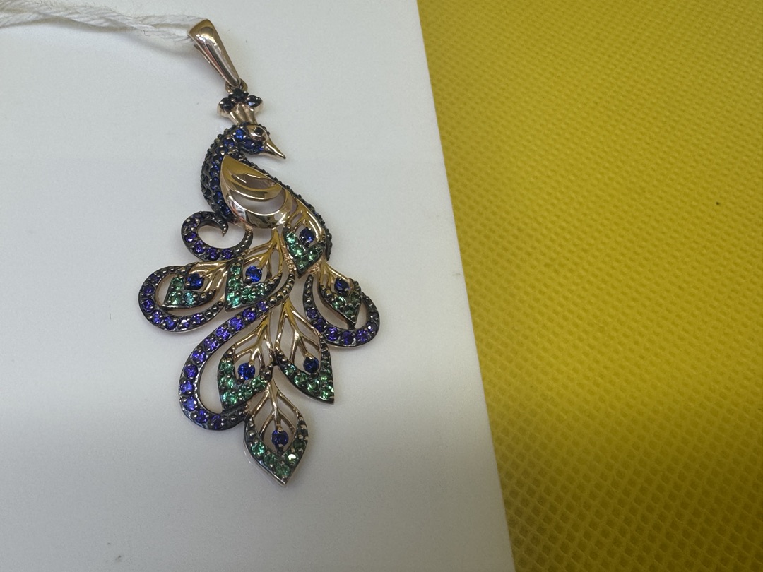 ПОДКМИ585 ПОДВЕСКА С КАМНЯМИ (Au 585)