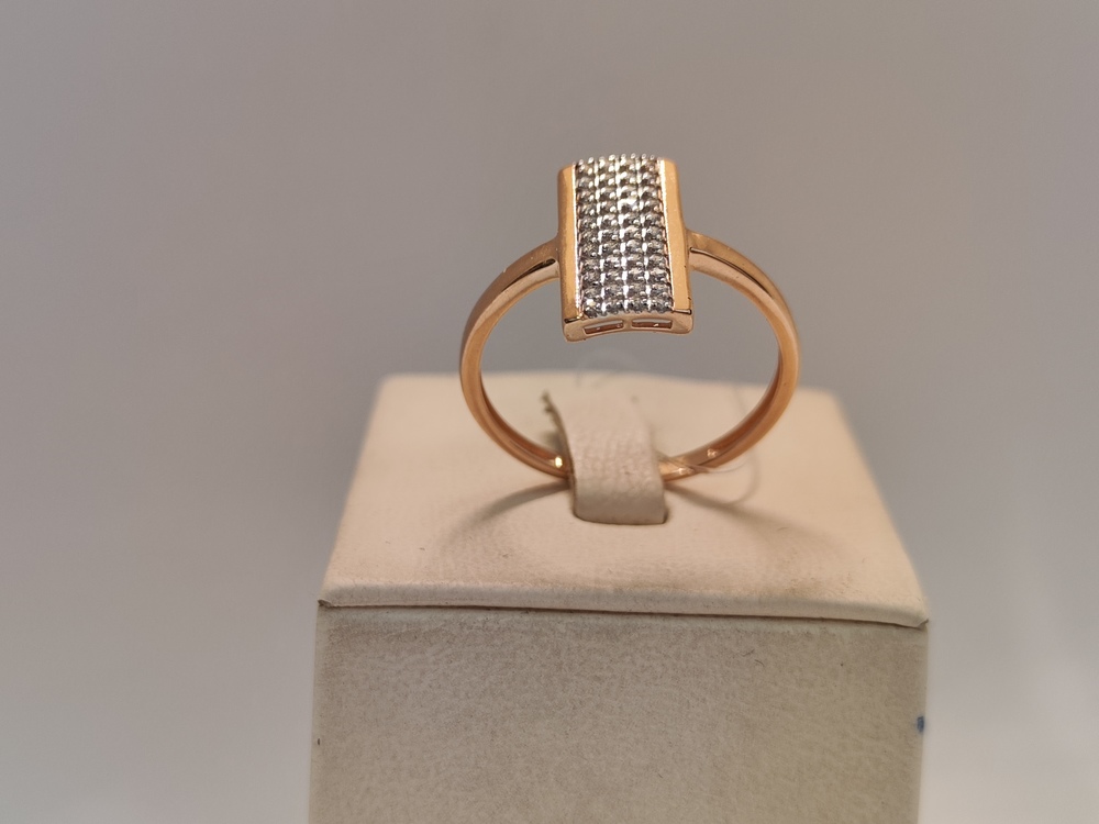 КОЛЬЦО С КАМНЯМИ (Au 585)