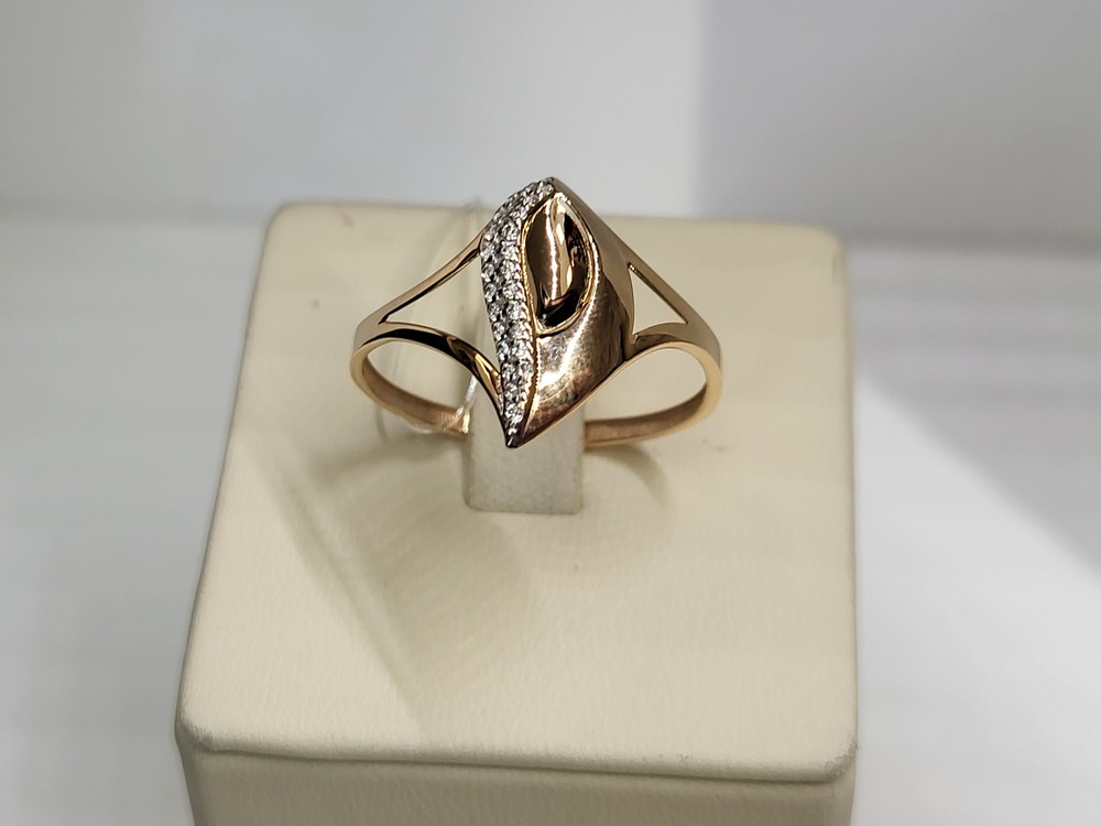 КОЛЬЦО С КАМНЯМИ (Au 585)