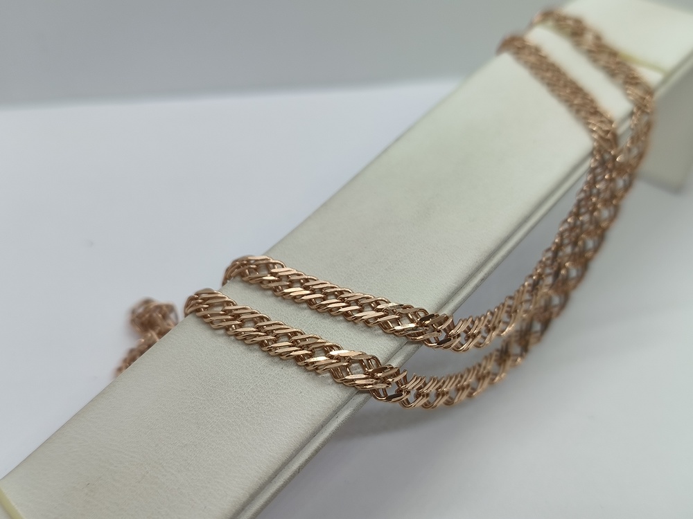 ЦЛР3585 ЦЕПЬ ПОЛНОВЕСНАЯ Ромб тройной (Au 585)