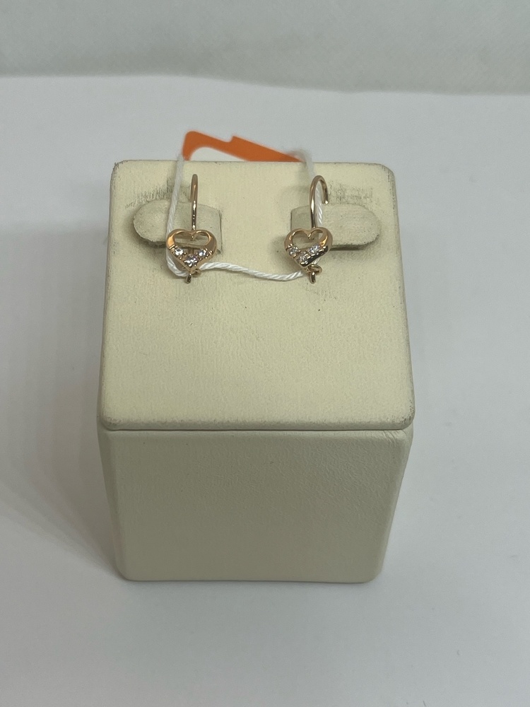 СКМИ585 СЕРЬГИ С КАМНЯМИ (Au 585)