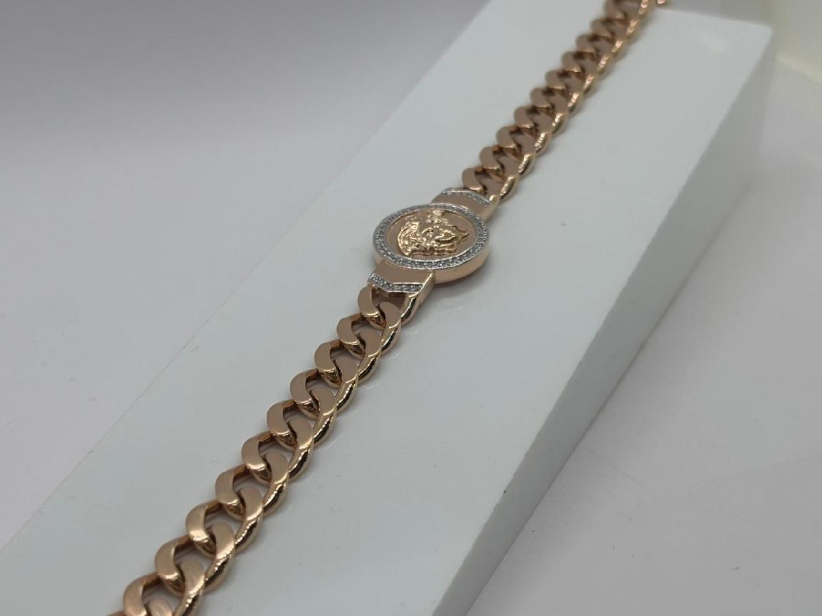 БРАСЛЕТ ФАНТАЗИЯ с камнями (Au 585)