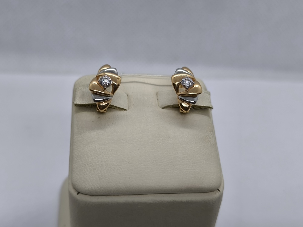 СЕРЬГИ С КАМНЕМ (Au 585)