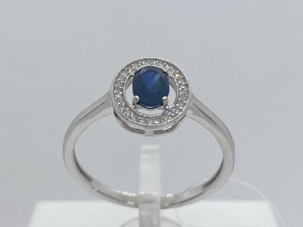 КОЛЬЦО Бриллиант, сапфир (Au 585)