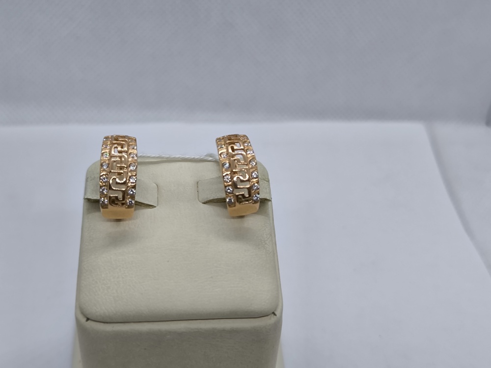 СКМИ585 СЕРЬГИ С КАМНЯМИ (Au 585)