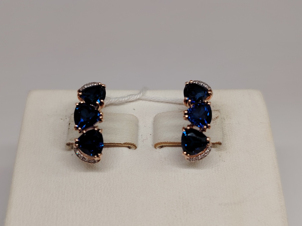 СЕРЬГИ С КАМНЯМИ (Au 585)