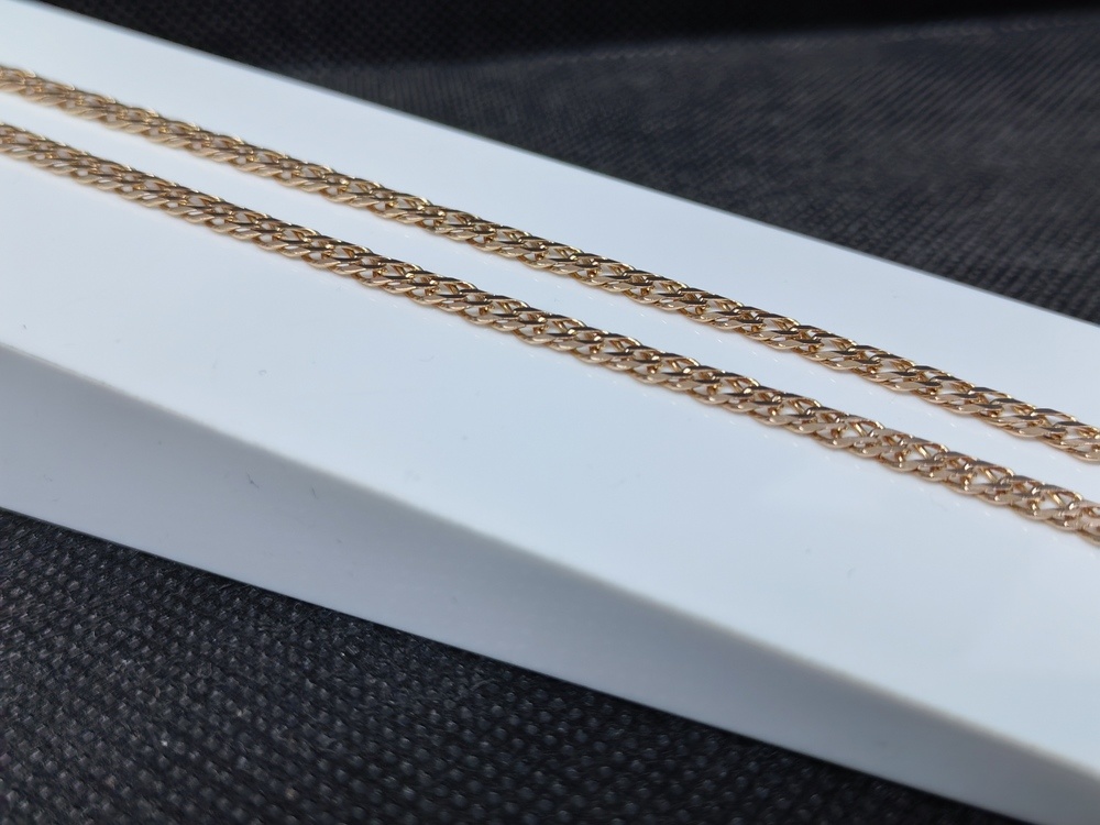 ЦЛР2585 ЦЕПЬ ПОЛНОВЕСНАЯ Ромб двойной (Au 585)