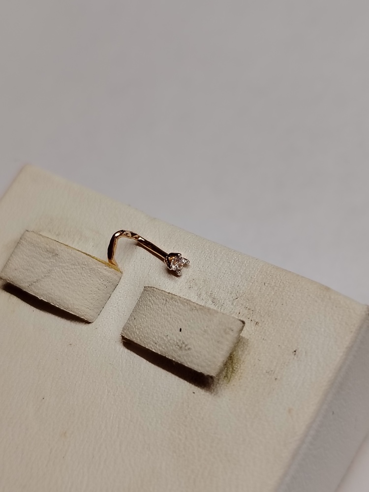 ПИРСИНГ С КАМНЕМ (Au 585)