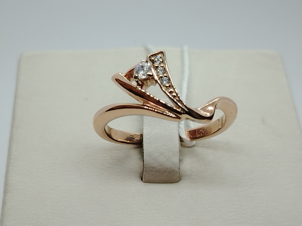 КОЛКМИ585 КОЛЬЦО С КАМНЯМИ (Au 585)