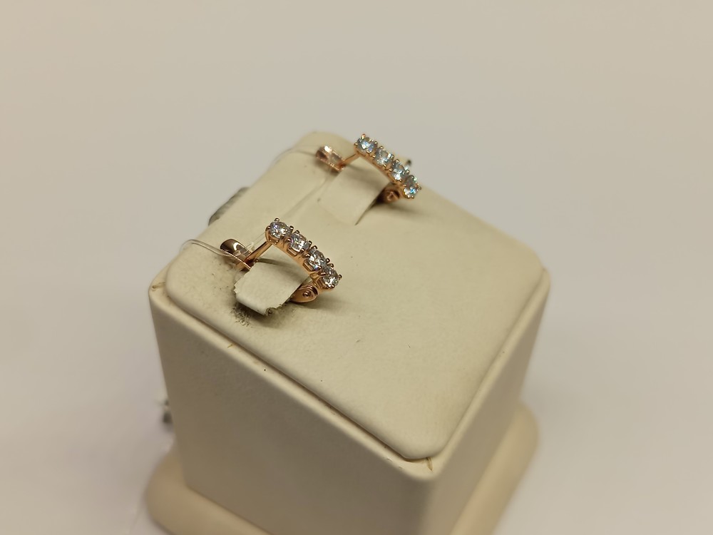 027449 СЕРЬГИ С КАМНЯМИ (Au 585)