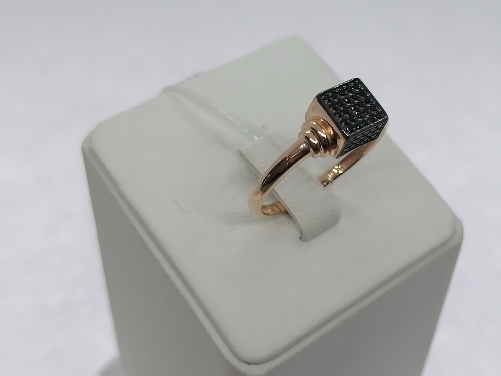 Кч4806 КОЛЬЦО С КАМНЯМИ (Au 585)
