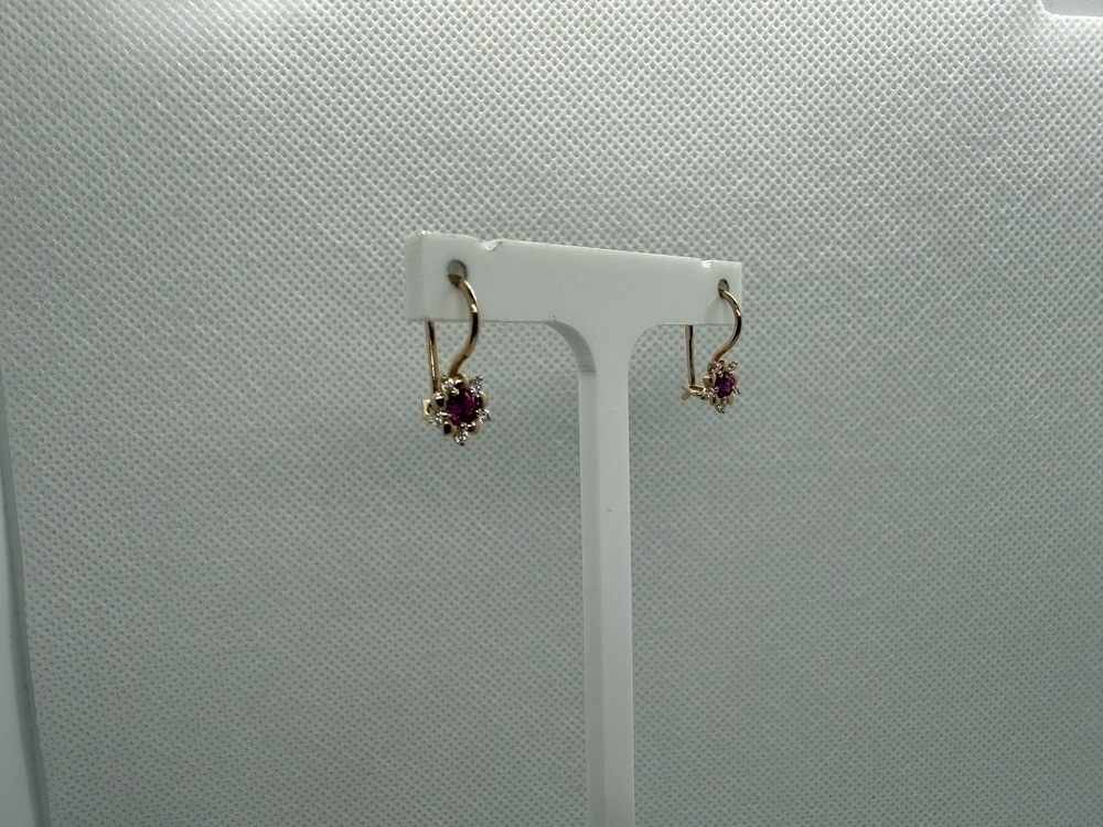 СЕРЬГИ С КАМНЯМИ (Au 585)