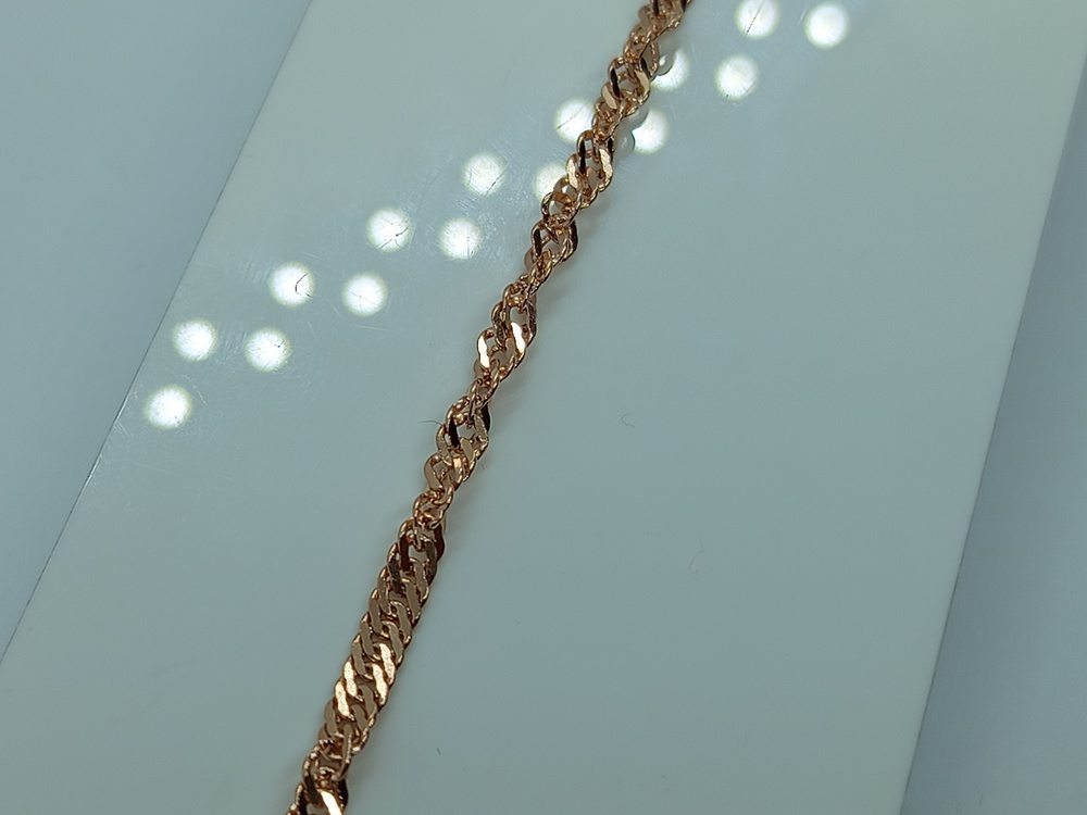 БРАСЛЕТ ПОЛНОВЕСНЫЙ Сингапур Au 585