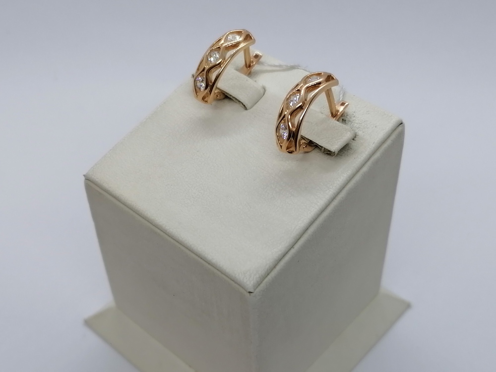 СЕРЬГИ С КАМНЯМИ (Au 585)