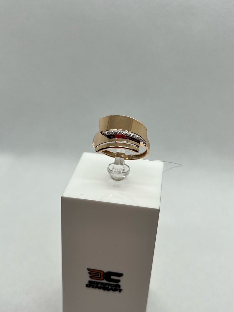 КОЛЬЦО С КАМНЯМИ (Au 585)