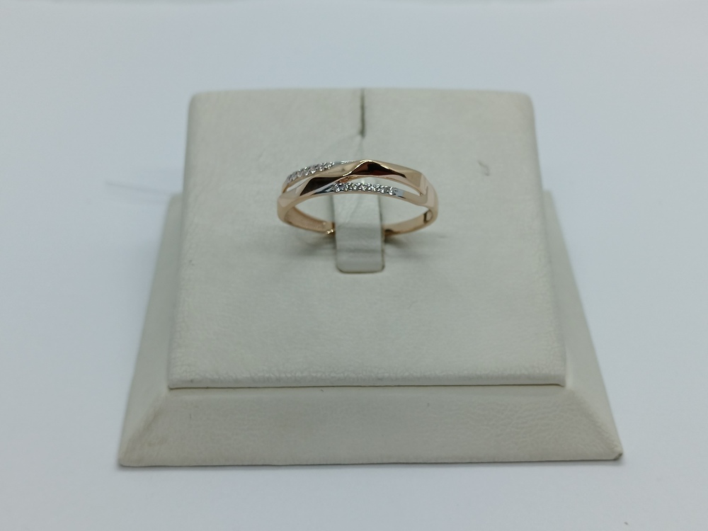 КОЛЬЦО С КАМНЯМИ (Au 585)