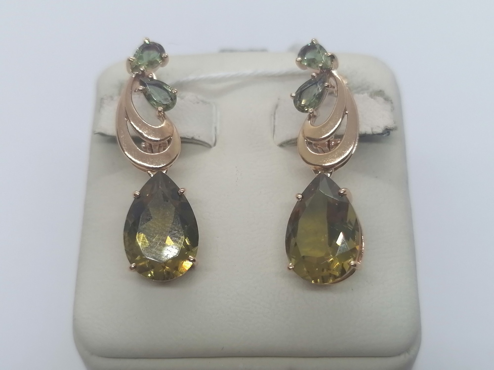 СКМИ585 СЕРЬГИ С КАМНЯМИ (Au 585) СКМИ585 СЕРЬГИ С КАМНЯМИ (Au 585)