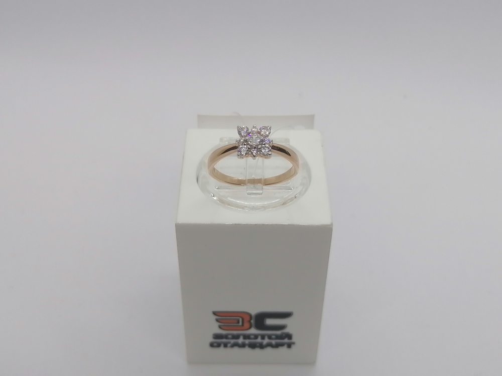 КОЛЬЦО С КАМНЯМИ (Au 585)