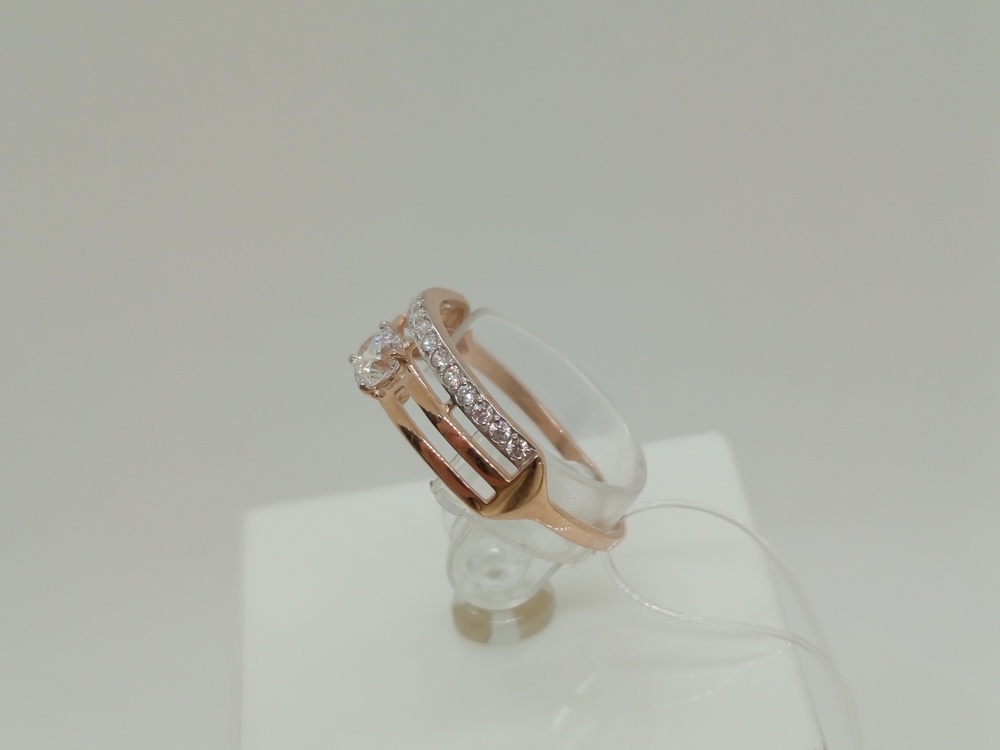 КОЛЬЦО С КАМНЯМИ (Au 585)