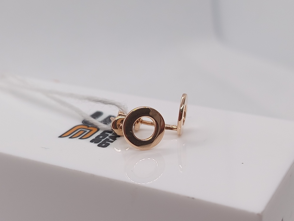 СПУС585 СЕРЬГИ ПУСЕТЫ (Au 585)