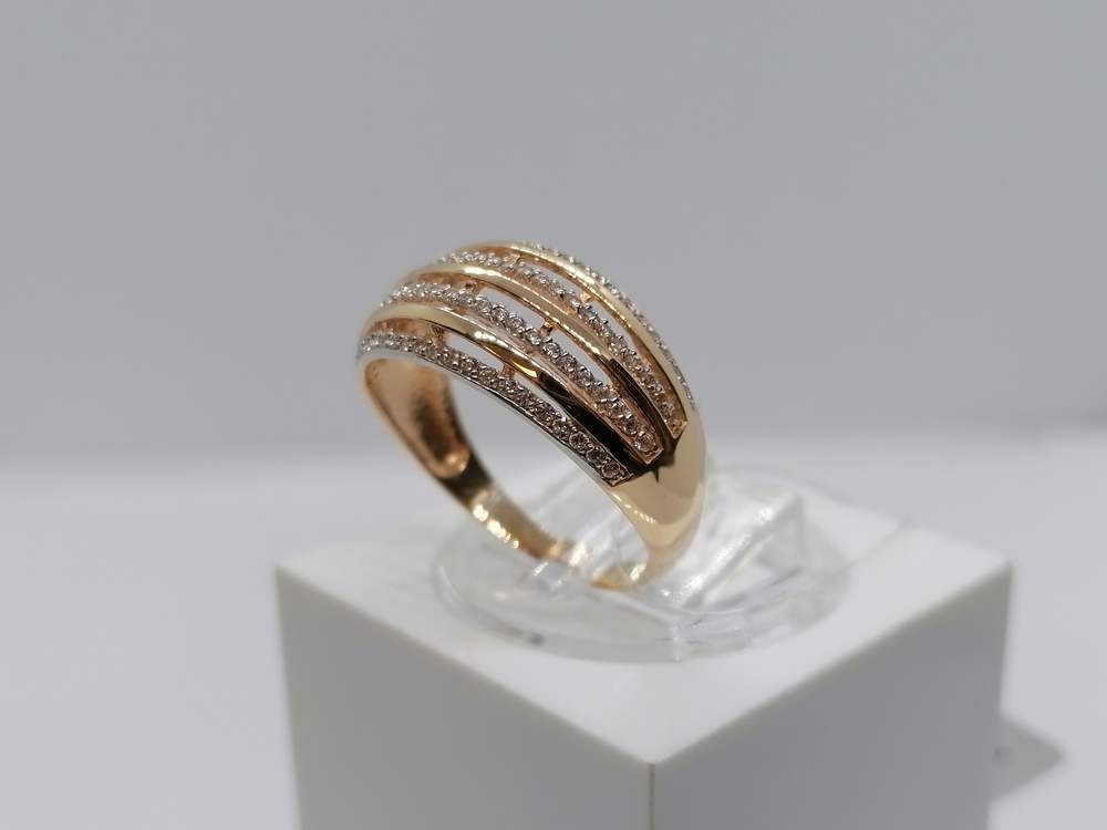 К-296_au КОЛЬЦО С КАМНЯМИ (Au 585) К-296_au КОЛЬЦО С КАМНЯМИ (Au 585)