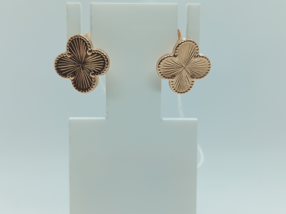 СБКМ585 СЕРЬГИ БЕЗ КАМНЯ (Au 585)