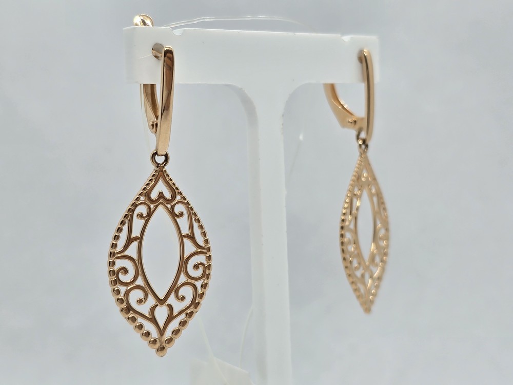 СЕРЬГИ БЕЗ КАМНЯ (Au 585)