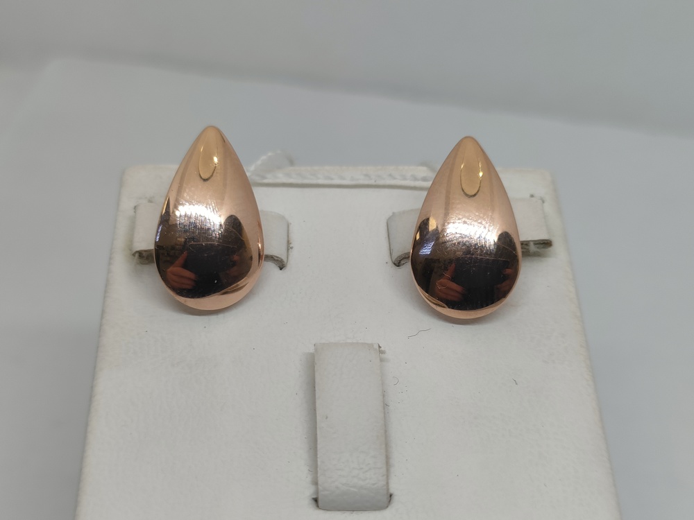 СЕРЬГИ БЕЗ КАМНЯ (Au 585)