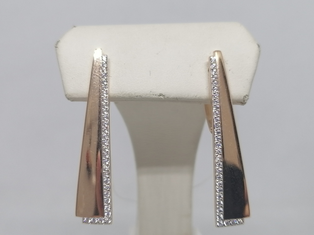 СЕРЬГИ С КАМНЯМИ (Au 585)