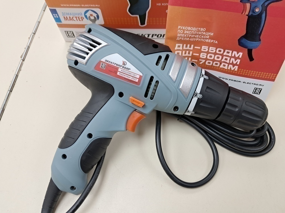 ДРЕЛЬ-ШУРУПОВЕРТ ЭЛЕКТРОПРИБОР ДШ-550ДМ