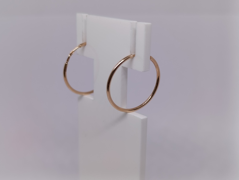 СКОН585 СЕРЬГИ КОНГО (Au 585)