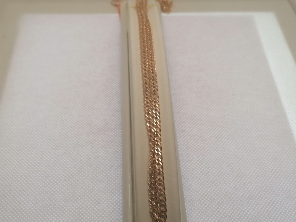 ЦЛР2585 ЦЕПЬ ПОЛНОВЕСНАЯ Ромб двойной (Au 585)