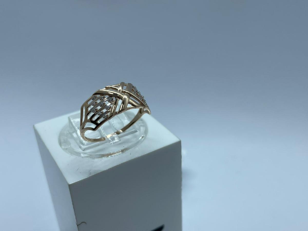 КОЛЬЦО С КАМНЯМИ (Au 585)