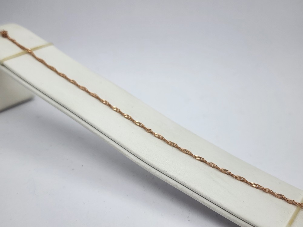 БРАСЛЕТ ПУСТОТЕЛЫЙ Сингапур Au 585