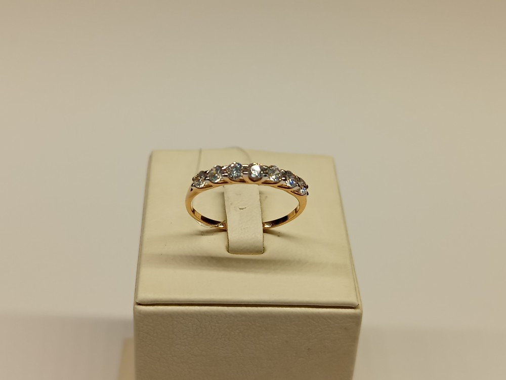 КОЛЬЦО С КАМНЯМИ (Au 585)