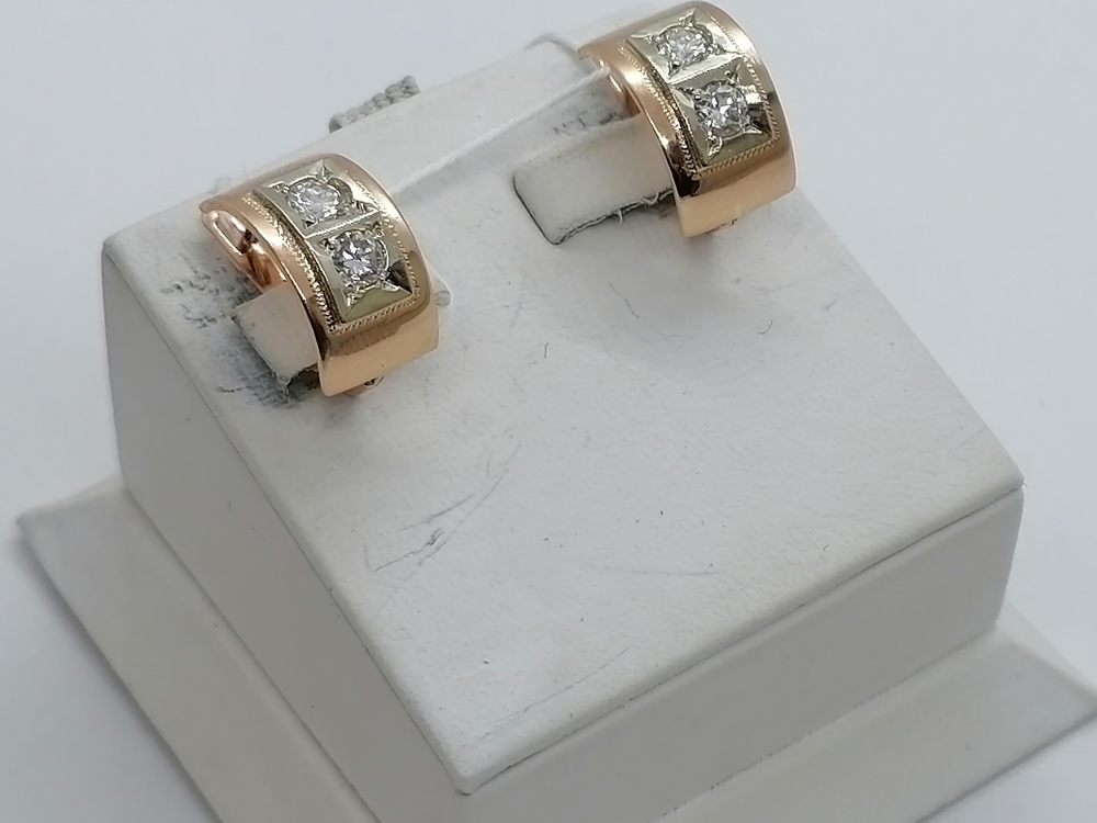 СЕРЬГИ БРИЛЛИАНТ Au 583