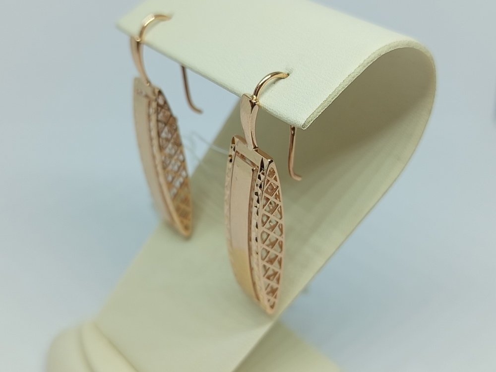 СЕРЬГИ ПЕТЕЛЬКА без камня (Au 585)