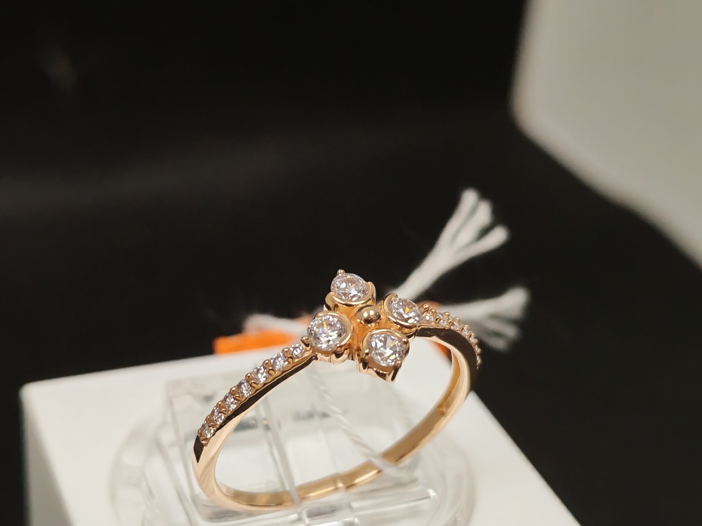 КОЛЬЦО С КАМНЯМИ (Au 585)