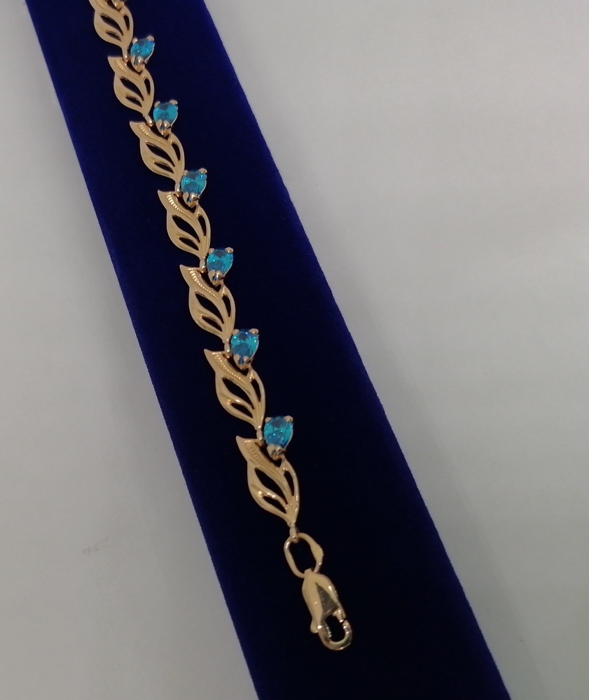 Б585 БРАСЛЕТ С КАМНЯМИ (Au 585)