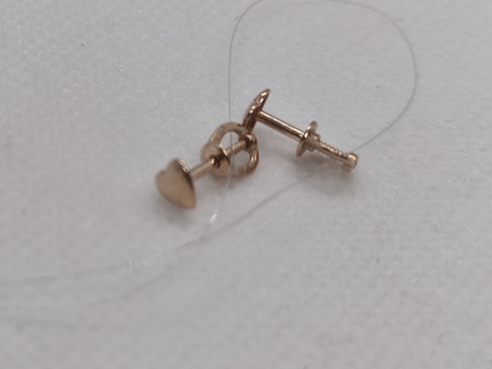 СЕРЬГИ ПУСЕТЫ без камня (Au 585)